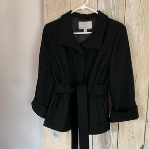 Old Navy black wool coat. Size: M.